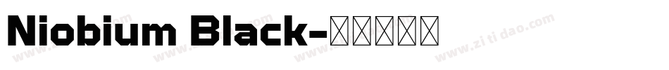 Niobium Black字体转换